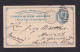 1892 - 2 C. Ganzsache Mit Schiffspost-Aufgabe-Stempel US-German-Sea-Po. - Nach Aurich - Brieven En Documenten