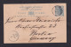 1889 - 3 C. Ganzsache  (P 6) Ab Singapore Nach Berlin - Straits Settlements