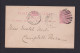 1 P. Ganzsache Ab Launcester Nach Campbell Town  - Storia Postale