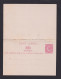 1 P. Rot Doppel-Ganzsache (P 4) - Ungebraucht - Lettres & Documents