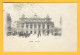 CPA PARIS 2°Précurseur Place Et THEATRE De L' OPERA Avant La Construction Du METRO Animation Timbre 1900 - District 09