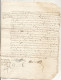 N°1984 ANCIENNE LETTRE PAR DEVANT LES NOTAIRES ROYAUX A SOISSONS A DECHIFFRER DATE 1685 - Documenti Storici