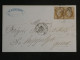 DN14 FRANCE  LETTRE  1860   PARIS A ST HIPPOLYTE  + 2X N° 13  +AFF. INTERESSANT++ - 1849-1876: Période Classique