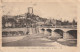 BE20 -(26) CREST - VUE CENTRALE - LE QUAI  NEUF  ET LE PONT  -  2 SCANS - Crest