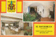 CE21 -(32) CASTERA VERDUZAN  -  HOTEL DES THERMES  PROP. R . SOUBIRAN  -  CARTE MULTIVUES  COULEURS   -   2 SCANS - Castera