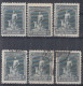 Turkey / Türkei 1926 ⁕ Gray Wolf (Bozkurt) 10 Para Mi.843 ⁕ 6v ("v MH & 4v Used) - Usati