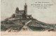 ALnw 1-(13) CARTE PUBLICITAIRE PATES RIVOIRE ET CARRET- MARSEILLE - NOTRE DAME DE LA GARDE - COTE NORD - 2 SCANS - Reclame