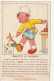 ALnw 1- CARTE PUBLICITAIRE MARGARINE ASTRA - RECETTE GIBELOTTE DE LAPEREAU - ILLUSTRATEUR B. MALLET- 2 SCANS - Reclame