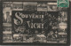 ALnw 5-(03) SOUVENIR DE VICHY - CARTE FANTAISIE MULTIVUES - 2 SCANS - Vichy