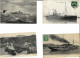 5 Cpa Bateaux Djemnab Messageries Maritimes, Chicago, Le Bruix Brest, Euphrate Par Typhon Chine, Gouv Gal Gueydon (bas G - Krieg