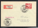 1951, 84 Pfg. Aus Debria-Block  ,portoger. EF , Mi. 110,- Bedarf , Klar " ROSTOCK-25.6.51 "  Sehr Gute Erhaltung    #188 - Covers & Documents