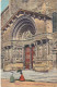 ALnw 16-(13) ARLES - LE PORTAIL DE SAINT TROPHIME - CARTE COLORISEE - IMP. MOULLOT , MARSEILLE - 2 SCANS - Arles