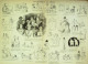 La Caricature 1884 N°221 Carnaval Cortège Et Restaurant De La Vache Enragée Job - Tijdschriften - Voor 1900