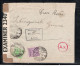 1944 ,50 C.and 1 Lira, Commercial Cover To Red Crosss ,Geneve, Switzerland ,Censor USA And German Censor ,Rare !   #190 - Marcofilía