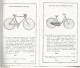 GG / Livret Tarif Catalogue CYCLE BETTINA TOURS Avec Ses Deux Plaques Identité Acier Velo Bicyclette Cyclisme - Sport