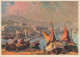 BE5 -(20) AJACCIO ( CORSE ) - LE PORT - ILLUSTRATION - 2 SCANS - Ajaccio