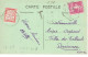 190 Semeuse Sans Fond 20 C. Lilas Rose CP Du 15-02-1928 Taxe 30 C. - 1906-38 Semeuse Camée