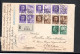 1942, 25 , 30 , 50 C. , 7 Stamps " App. Propaganda " Registered Cover To Switzerland , Scarce  Abroad ! Lettera Estero ! - Storia Postale