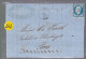 Un  Timbre  Napoléon III   N°  14     20 C Bleu   Sur Lettre  Départ Surgères  1858      Destination  Paris - 1849-1876: Klassieke Periode