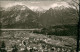 Oberau (Oberbayern) Panorama-Ansicht Ort Und Berg Landschaft Alpen 1965 - Other & Unclassified