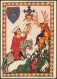DDR Künstlerkarte: Manessische Liederhandschrift (um 1300) Von Sunegge 1970 - Schilderijen