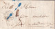 LETTRE. 26 NOV 1848. NEUVY-St SEPULCHRE. INDRE. CURSIVE 35 Cluis. POUR ISSOUDUN (noir Et Roge Arrivée). TAXE 3 - 1801-1848: Precursors XIX