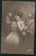 France   CPA Yolande N°446 Jeune Fille Et Fleurs écrite Bourg En Bresse Le 06/08/1913 N°138 Seul B/TB - Storia Postale