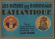 PORTE MENU DE BISTRO - LES  BIERES DE BORDEAUX  - L ' ATLANTIQUE - LES BIERES DU COQ - LE BON BOCK ATLANTIQUE - 3 SCANS - Reclame