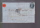 Un  Timbre  Napoléon III   N°  14     20 C Bleu   Sur  Lettre   Bordeaux  1857 Destination Paris - 1849-1876: Periodo Clásico