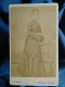 Photo CDV Thiébault à Enghien  Jeune Femme Tenant Un éventail  CA 1875-80 - L679B - Oud (voor 1900)