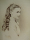 Photo CDV Antonin à Paris  Portrait (profil) Fillette  Cheveux Longs  CA 1870-75 - L679B - Alte (vor 1900)