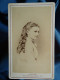 Photo CDV Antonin à Paris  Portrait (profil) Fillette  Cheveux Longs  CA 1870-75 - L679B - Anciennes (Av. 1900)