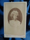 Photo CDV Ken à Paris  Portrait Jeune Fille Blonde  Abondante Chevelure Frisée  CA 1880 - L679B - Oud (voor 1900)