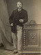 Photo Cdv Subercaze à Pau - Homme En Pied, Cigare à La Main, Veste En Velours, Second Empire Ca 1865 L679B - Ancianas (antes De 1900)