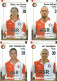 4  POSTCARDS   FC FEYENOORD ROTTERDAM 2010-11  SEASON - Calcio