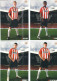 4  POSTCARDS   FC  PSV EINDHOVEN PLAYERS 2008- 09SEASON - Soccer