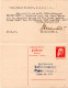 Bayern P 90/01, Von München N. GB Bedarfsgebr. 10 Pf. Doppelkarte - Covers & Documents