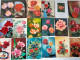 Dèstockage - Flowers,Blumen,Flores.Lot Of 90 Postcards.#52 - Blumen