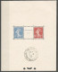 BLOC FEUILLET STRASBOURG 1927 - OBLITERATION HORS TIMBRES - GOMME INTACTE - Gebraucht