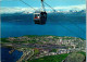 50792 - Norwegen - Narvik , View Of The Town With The Mountain Lift - Gelaufen 1974 - Norway