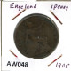 PENNY 1905 UK GROßBRITANNIEN GREAT BRITAIN Münze #AW048.D.A - D. 1 Penny