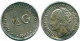 1/4 GULDEN 1944 CURACAO Netherlands SILVER Colonial Coin #NL10707.4.U.A - Curacao