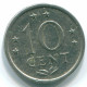 10 CENTS 1971 ANTILLES NÉERLANDAISES Nickel Colonial Pièce #S13414.F.A - Nederlandse Antillen