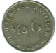 1/10 GULDEN 1959 NETHERLANDS ANTILLES SILVER Colonial Coin #NL12242.3.U.A - Antille Olandesi