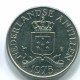 25 CENTS 1975 NETHERLANDS ANTILLES Nickel Colonial Coin #S11613.U.A - Nederlandse Antillen