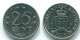 25 CENTS 1975 NETHERLANDS ANTILLES Nickel Colonial Coin #S11613.U.A - Nederlandse Antillen