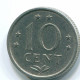 10 CENTS 1978 NETHERLANDS ANTILLES Nickel Colonial Coin #S13581.U.A - Nederlandse Antillen