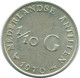 1/10 GULDEN 1970 NIEDERLÄNDISCHE ANTILLEN SILBER Koloniale Münze #NL13073.3.D.A - Antillas Neerlandesas