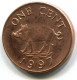 1 CENT 1997 BERMUDA Coin UNC #W11444.U.A - Bermudas