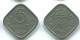 5 CENTS 1974 NETHERLANDS ANTILLES Nickel Colonial Coin #S12221.U.A - Niederländische Antillen
